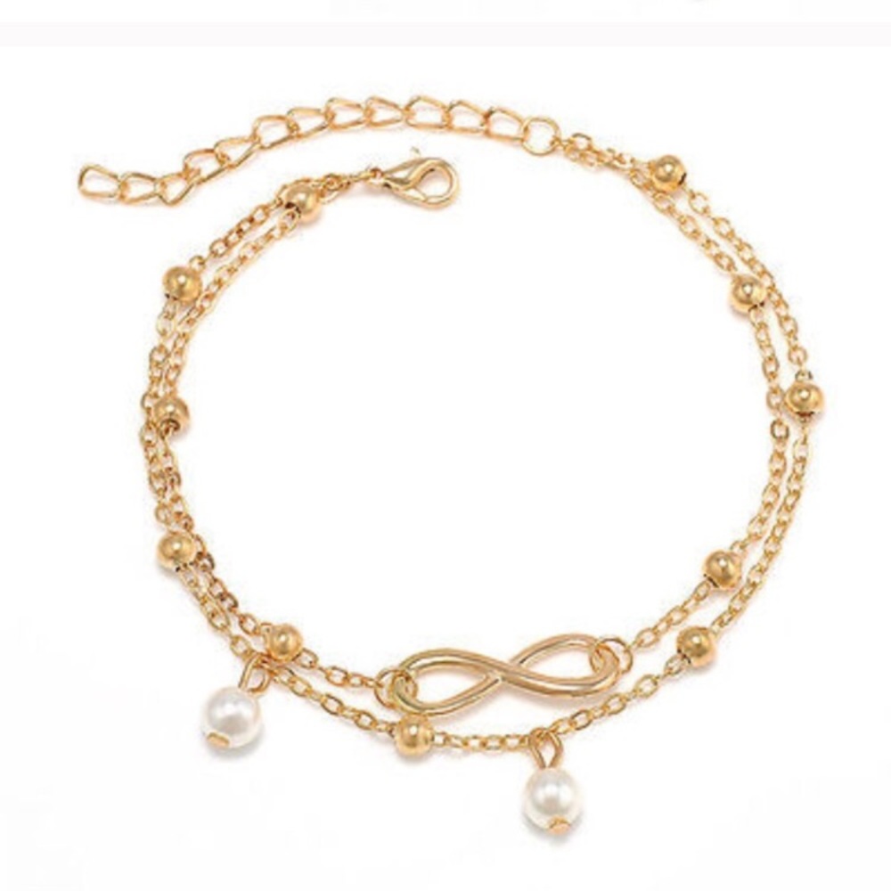 Infinity Leg Chain Bracelet - Picture 3 of 7